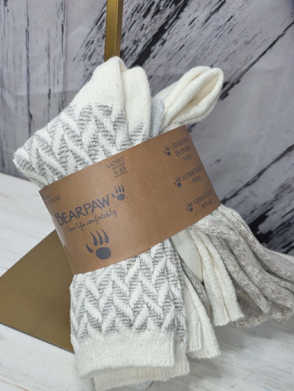 BearPaw Boot Socks Pack Of 6, Numerous Color Blends Wmns 6-10